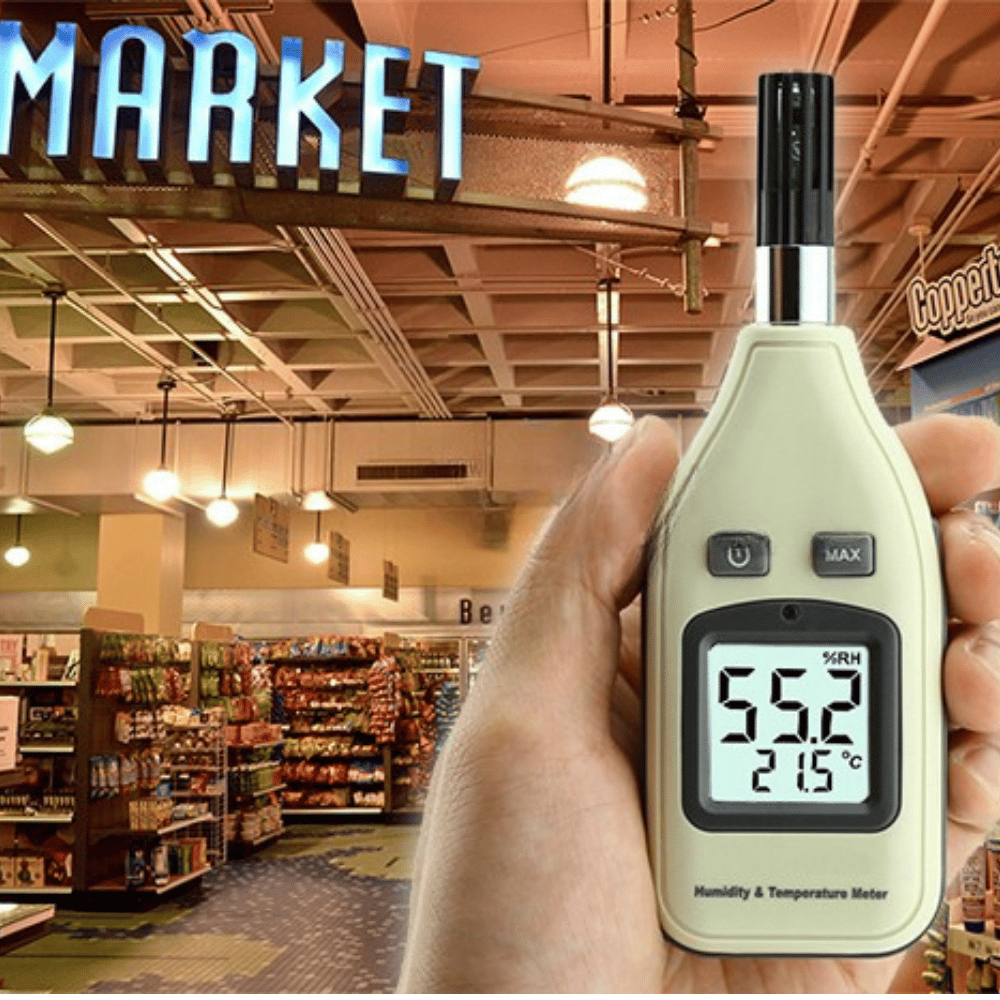 .Benetech GM1362 Mini El Tipi Nem ve Sıcaklık Ölçer ENJEKTÖRbrand> zoofarm