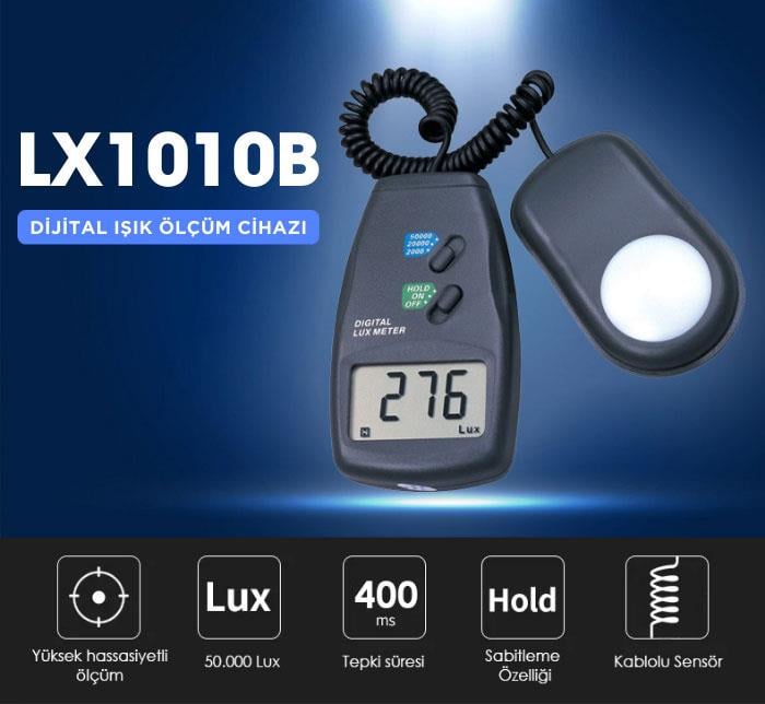 .LX1010B Kablolu Sensörlü Işık Ölçer Lüksmetre INJECTORSbrand> zoofarm
