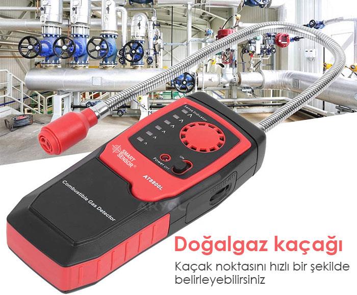 .AT8800L Yanıcı Gaz Kaçak Dedektörü | Seviye Alarmlı INJECTORSbrand> zoofarm
