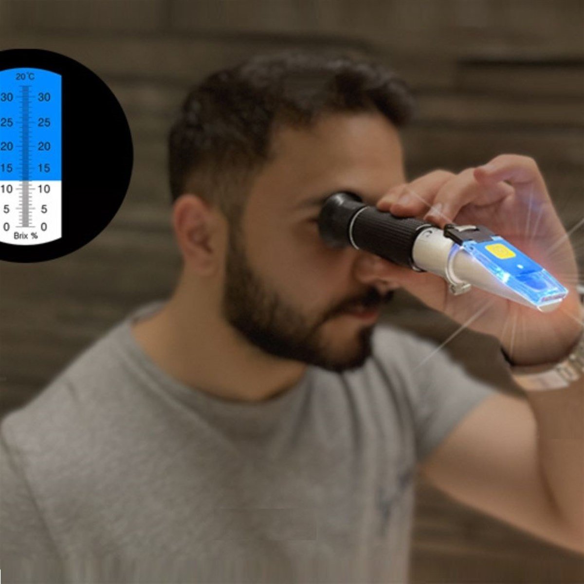 .Loyka LED32 Led Işıklı Refraktometre 0-32 Brix REFRAKTOMETRELOYKA zoofarm