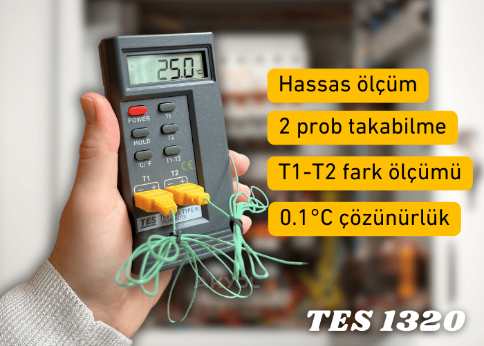 .TES 1320 İki Girişli K Tipi Prob Okuyucu | Hassas ENJEKTÖRbrand> zoofarm