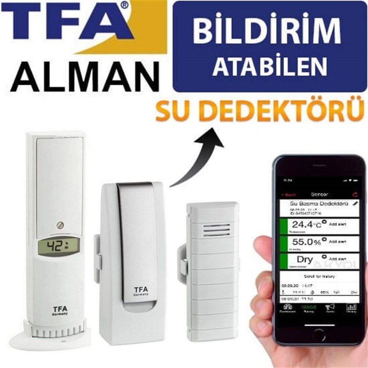 TFA WH305-B Su Basma Dedektörlü Akıllı Sıcaklık ve Nem Takip Seti | zoofarm.com.trTFA WH305-B Su Basma Dedektörlü Akıllı Sıcaklık ve Nem Takip Seti TÜM ÖLÇÜM CİHAZLARITFA zoofarm