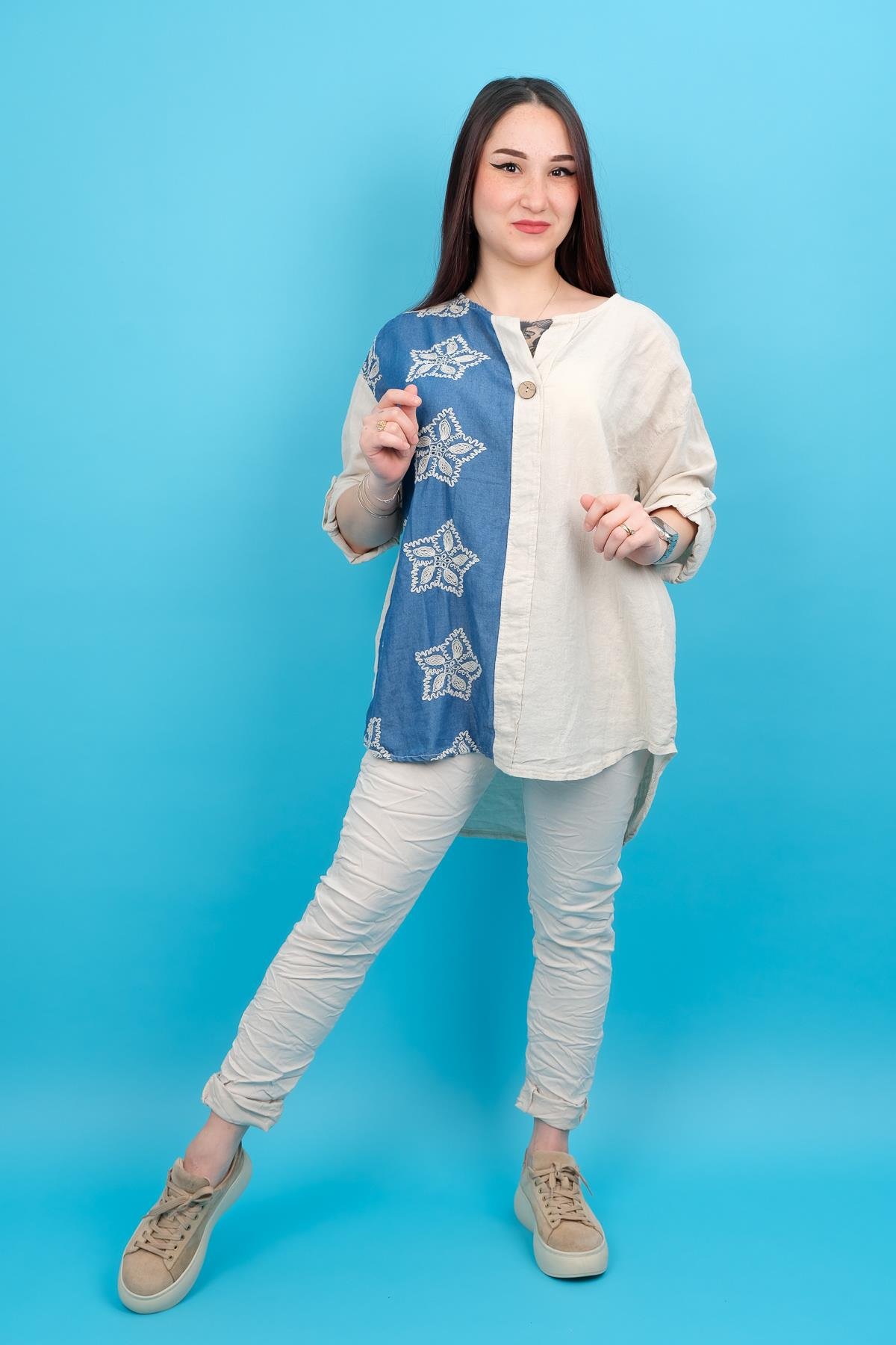 Likralı Düz Basic Pantolon Bej RenkPANTOLON