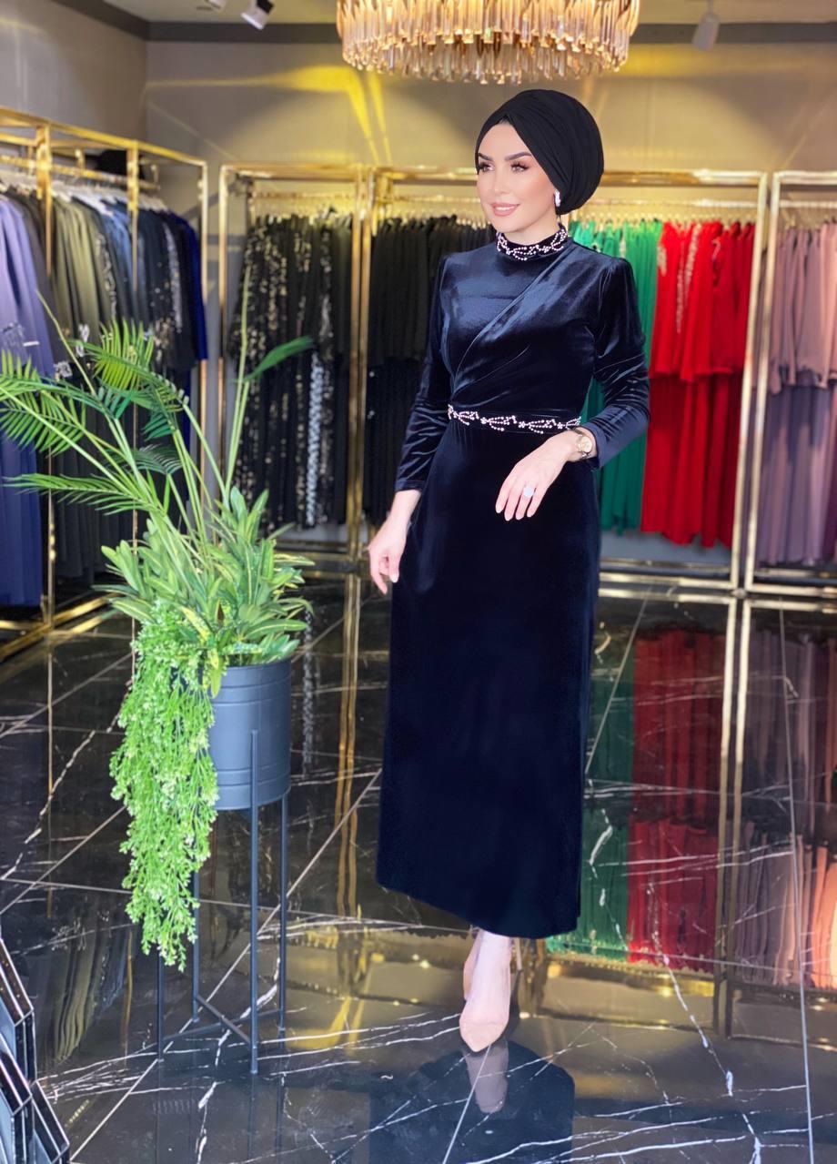 Safiye Başol Kadife Elbise