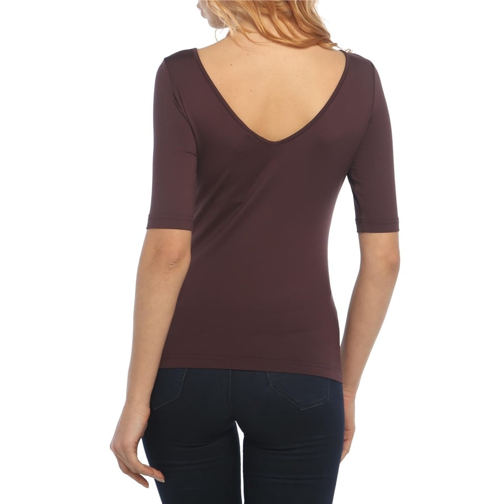 Basic Tişört - Bordo