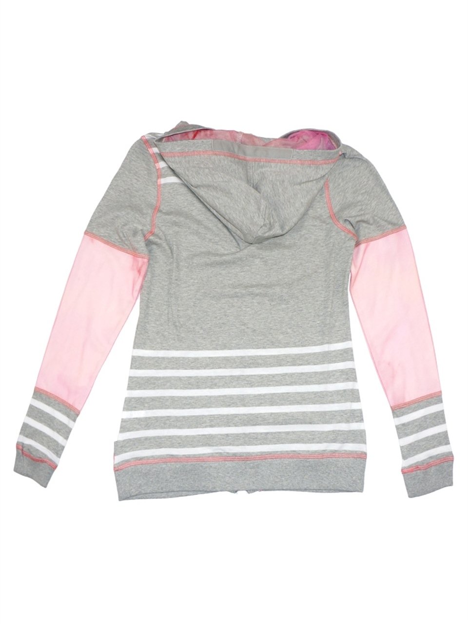 Kapşonlu, Baskılı, İşlemli Sweatshirt - Gri