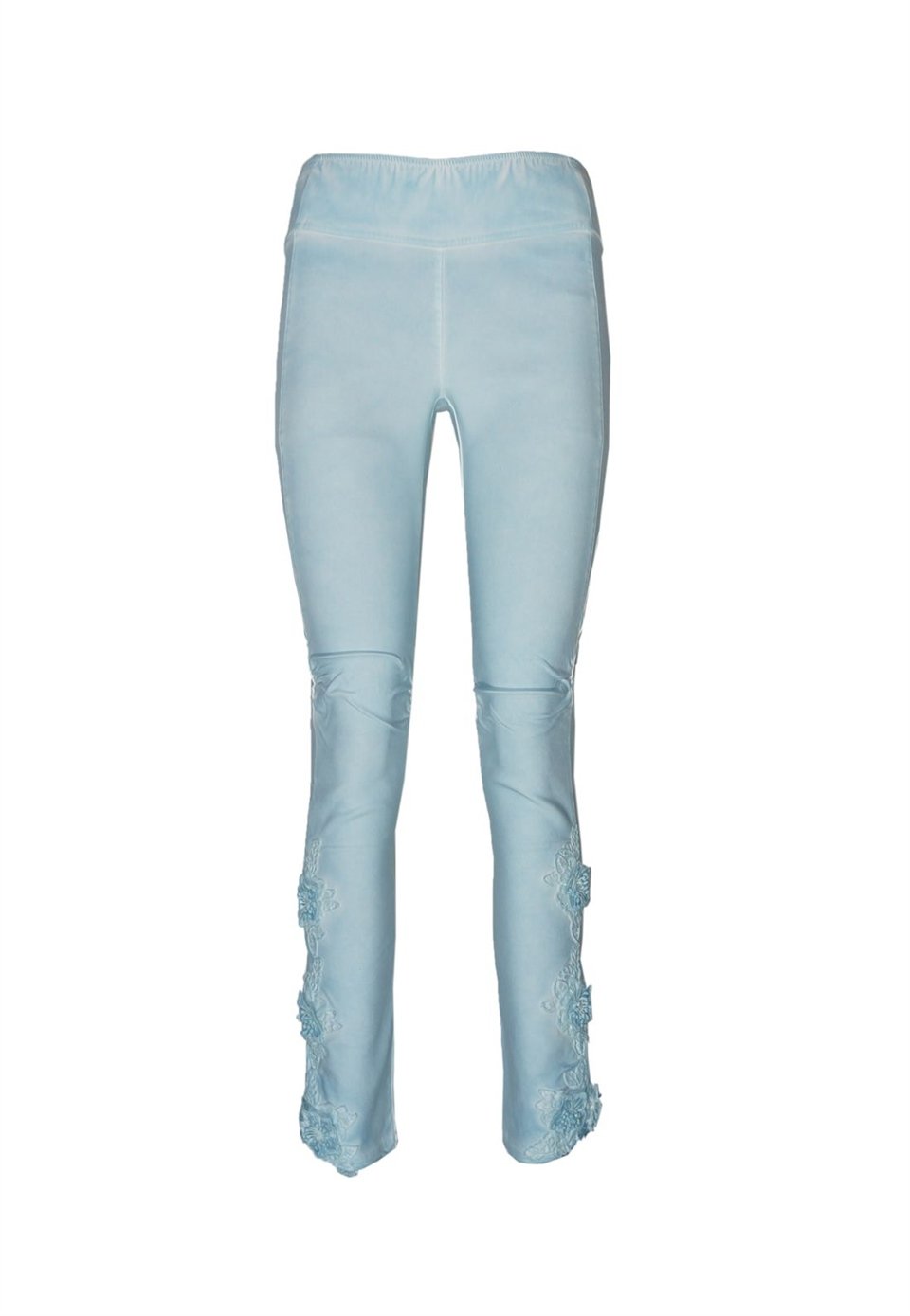 Skinny Dantel Pantolon - Açık Mavi