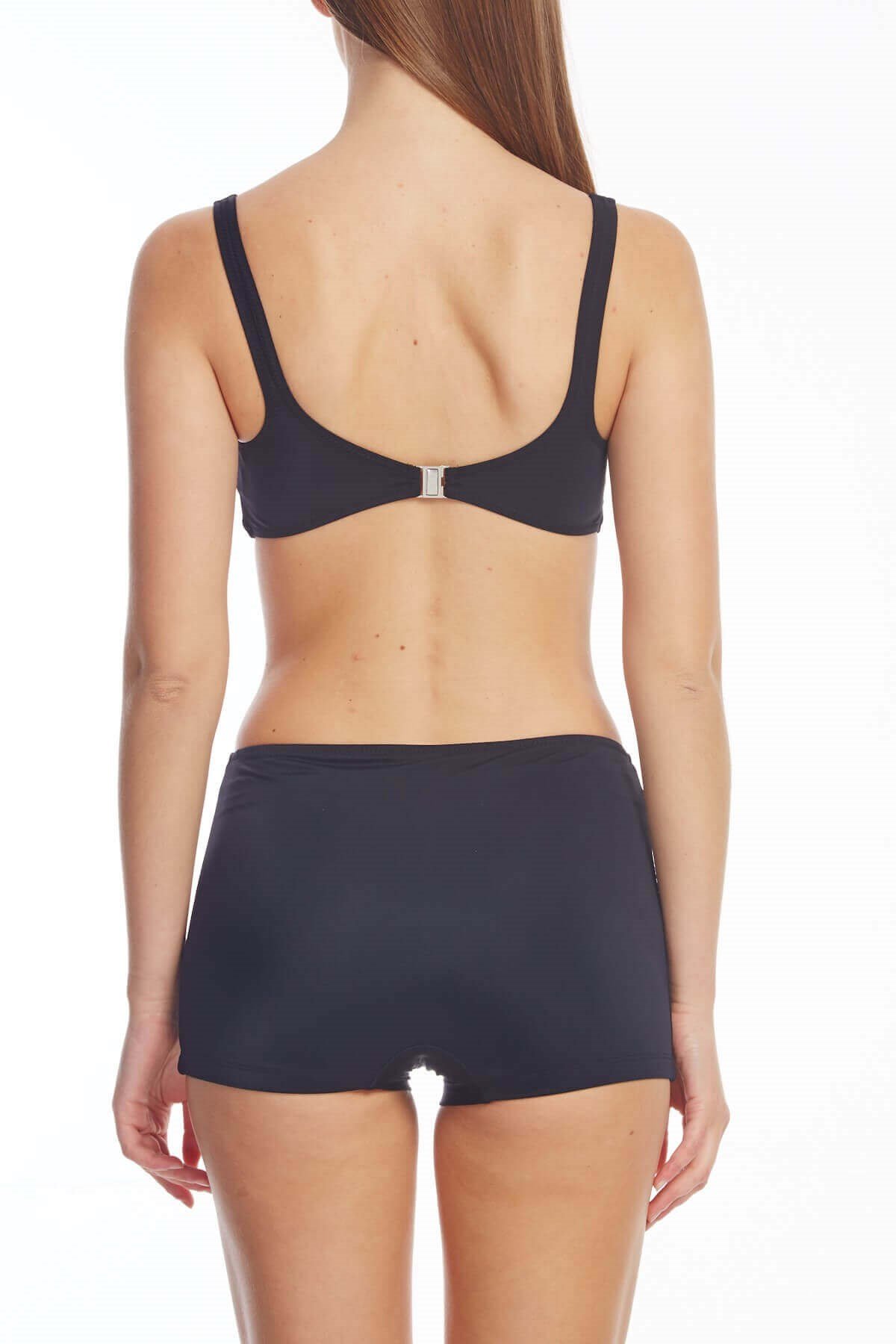 Dagi Toparlayıcı Şortlu Siyah Bikini Takımı