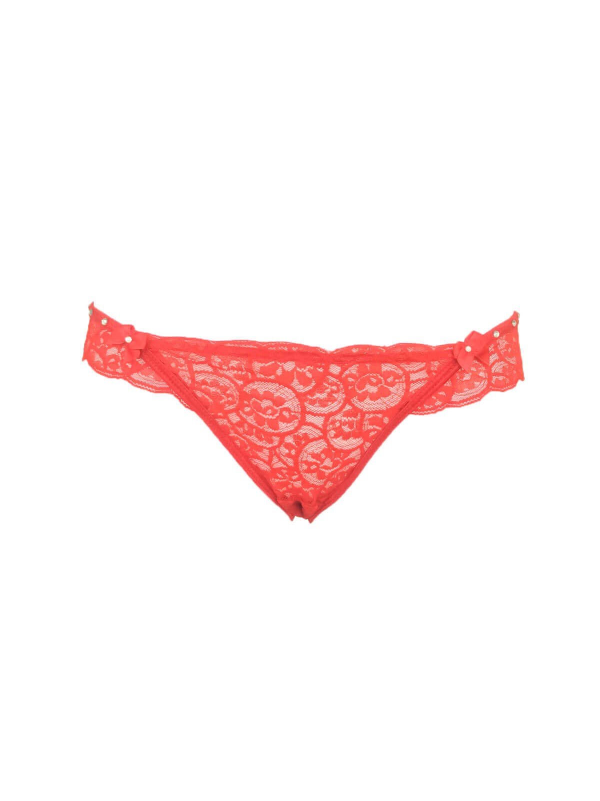 Papatya 04 Kırmızı Fantezi Dantelli Slip
