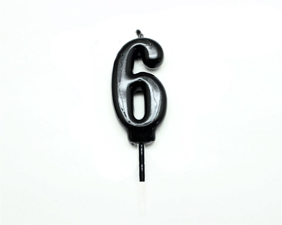 RAKAM MUM SİYAH 6