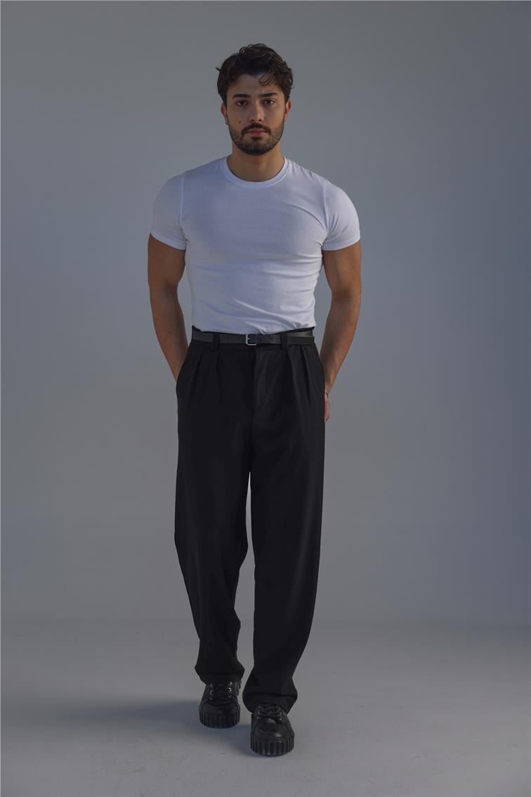 Basic Slim Fit T-Shirt Beyaz