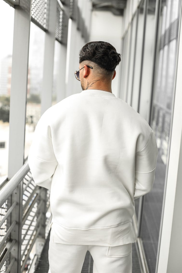 Bel Detaylı Oversize Sweatshirt
