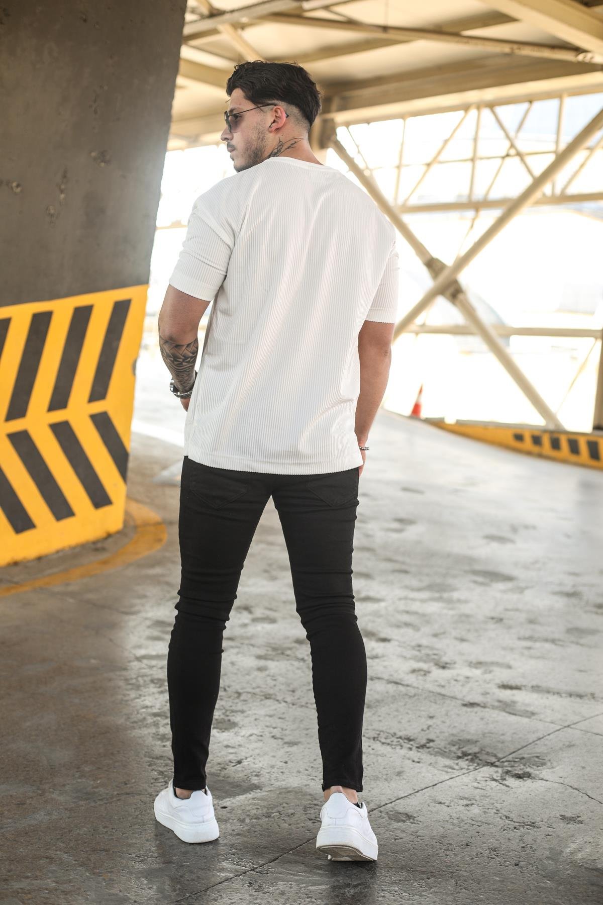FREEDOM Oversize T-Shirt Beyaz