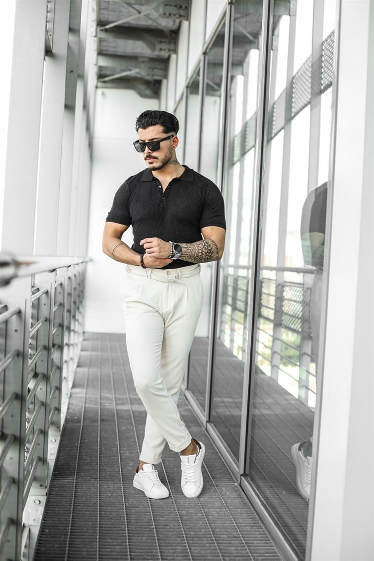 Gabardin Kumaş Boyfriend Pantolon