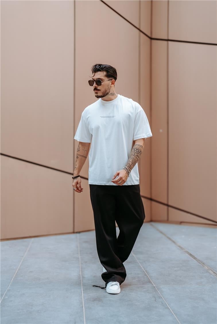 Greetings From Oversize T-Shirt Beyaz
