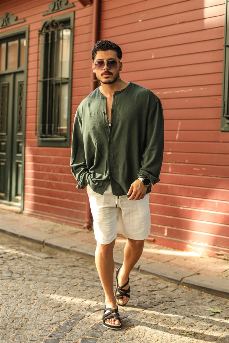 Hakim Yaka Oversize Gömlek