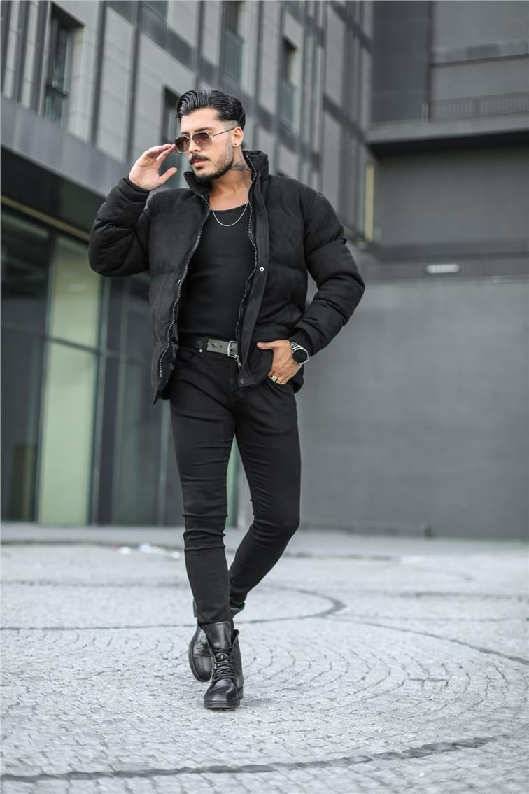Numuk Şişme Mont Siyah