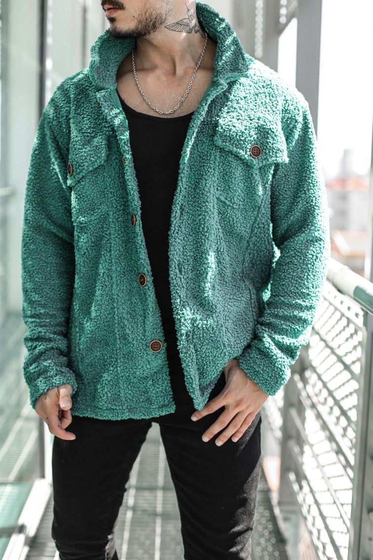 Oversize Peluş Gömlek / Ceket