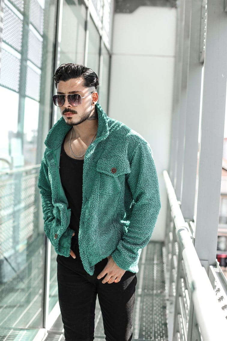 Oversize Peluş Gömlek / Ceket