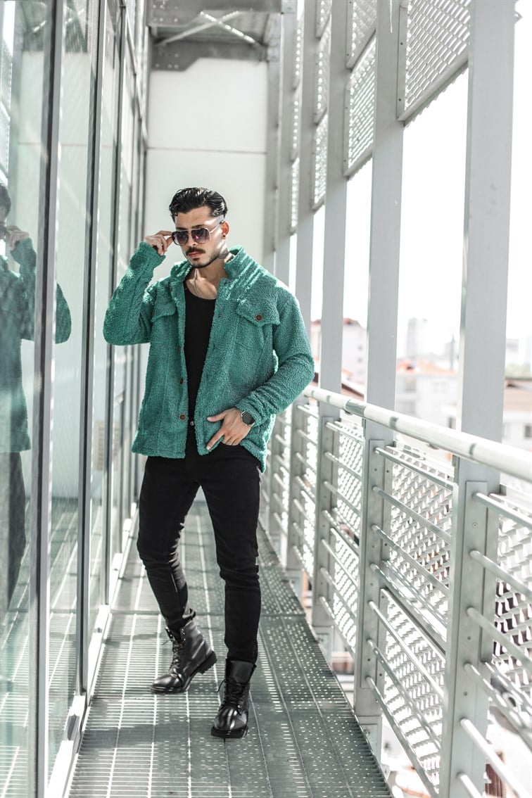 Oversize Peluş Gömlek / Ceket