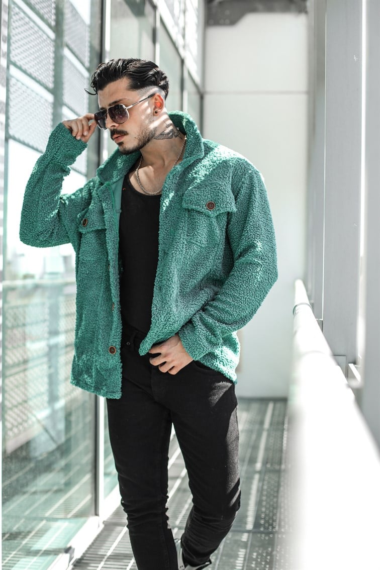 Oversize Peluş Gömlek / Ceket