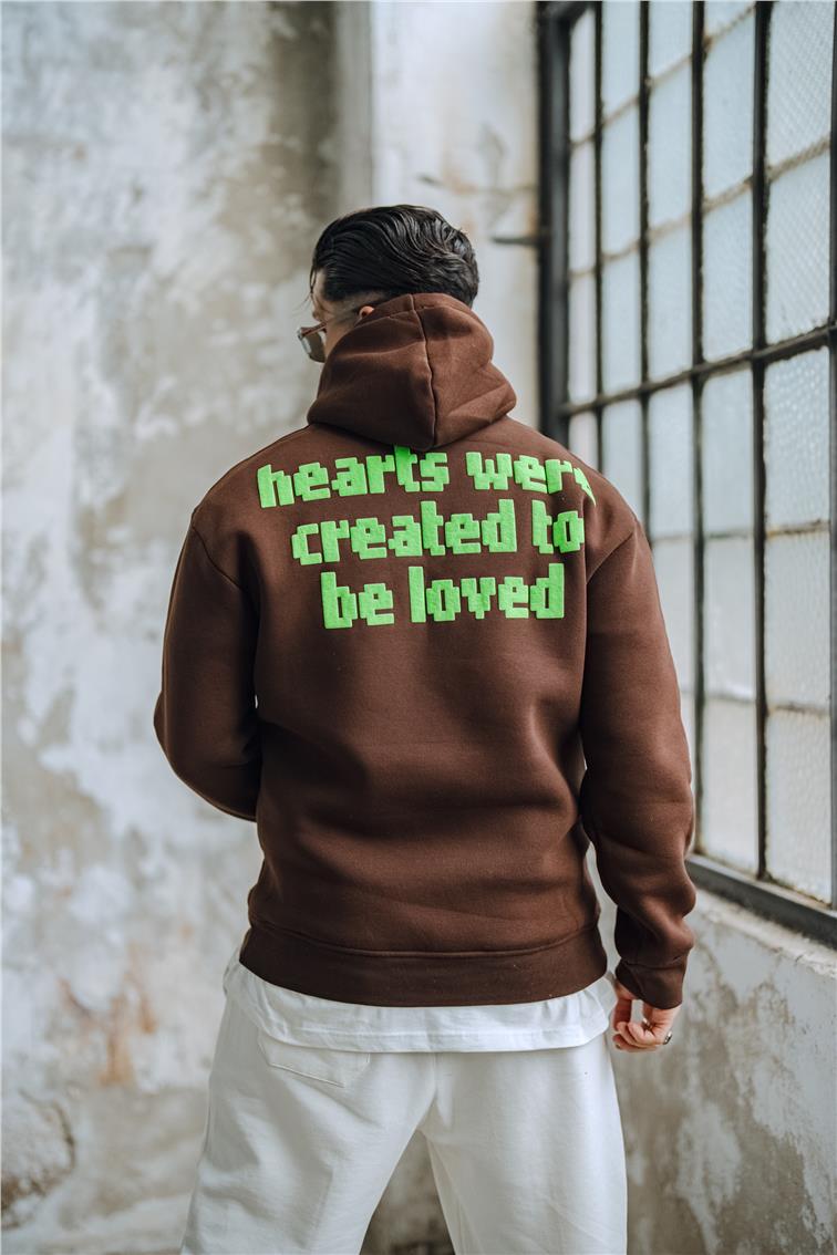 UNDERSTOOD Oversize Sweatshirt Koyu Kahve