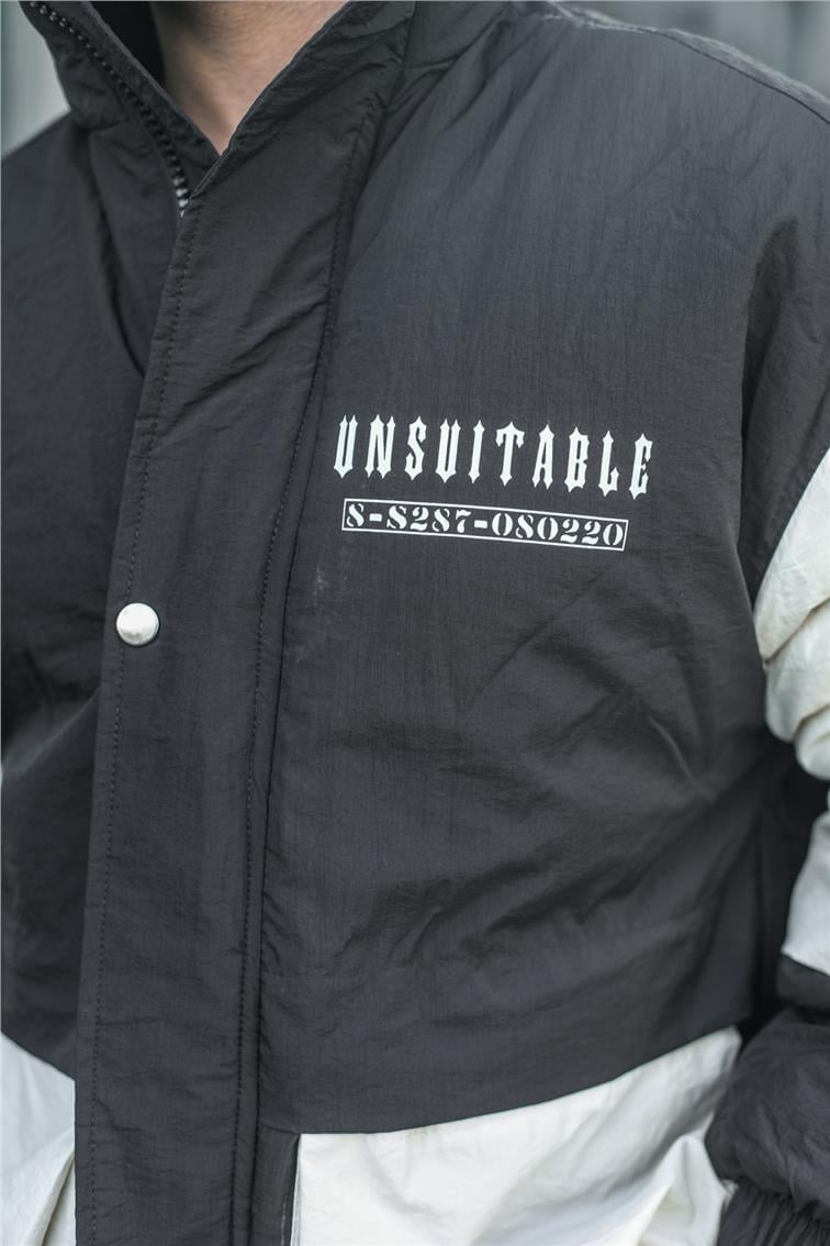 UNSUITABLE Baskılı Mont/Ceket Siyah