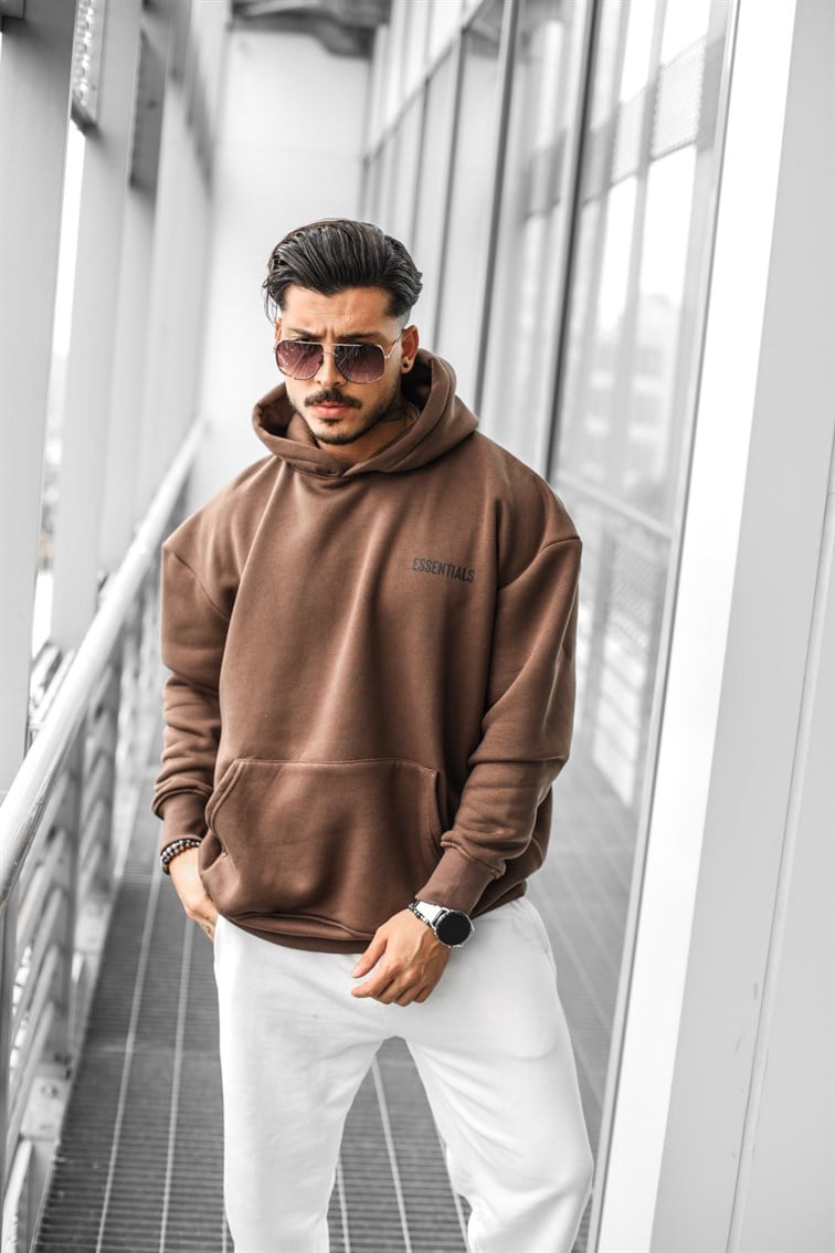 Yazı Detay Oversize Sweatshirt