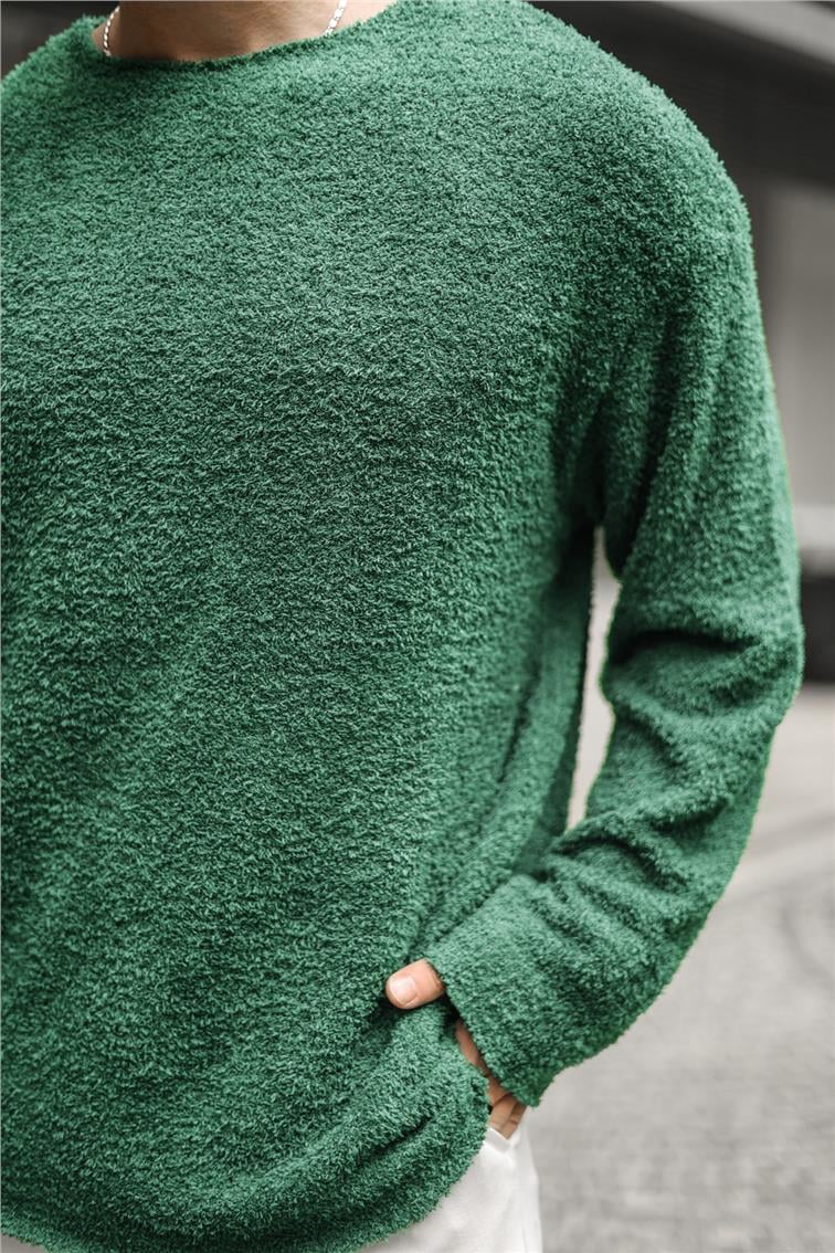 Yün Oversize Kazak Yeşil