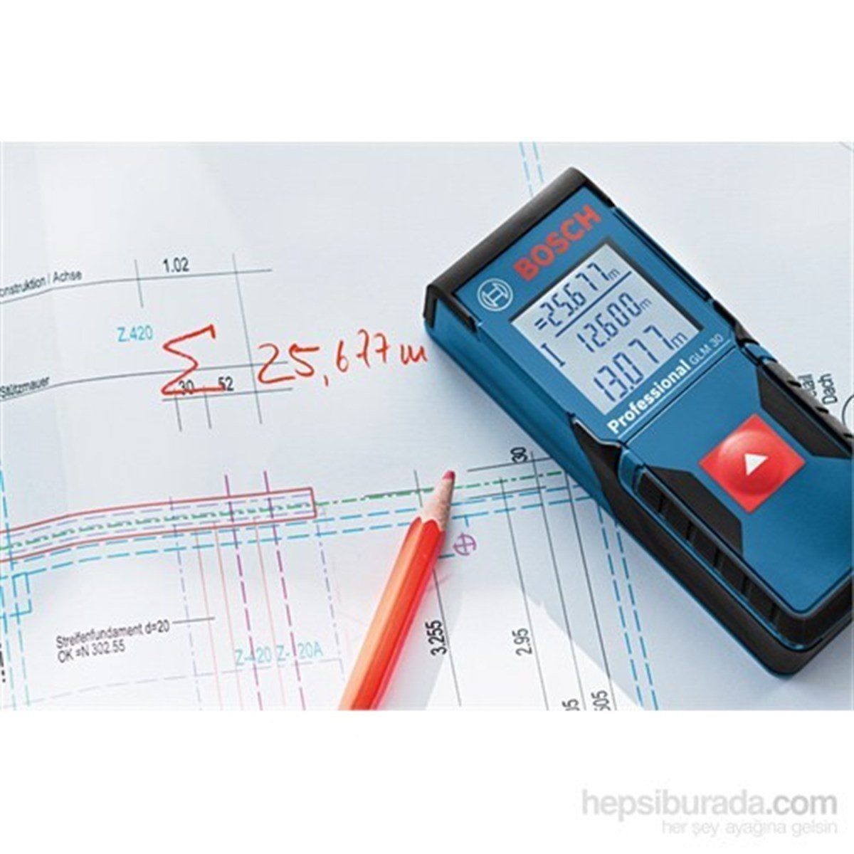 MarkasızBosch GLM 30 Profesyonel Lazer Metre (30 Metre)