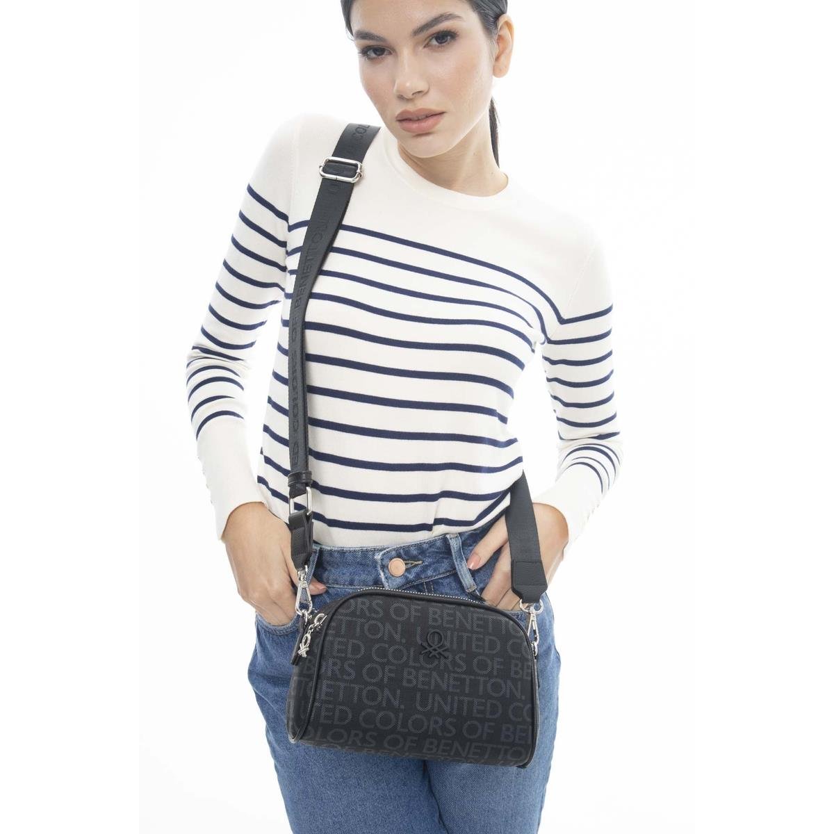 Benetton Bnt 1108 Kadın Çapraz Çanta - Siyah