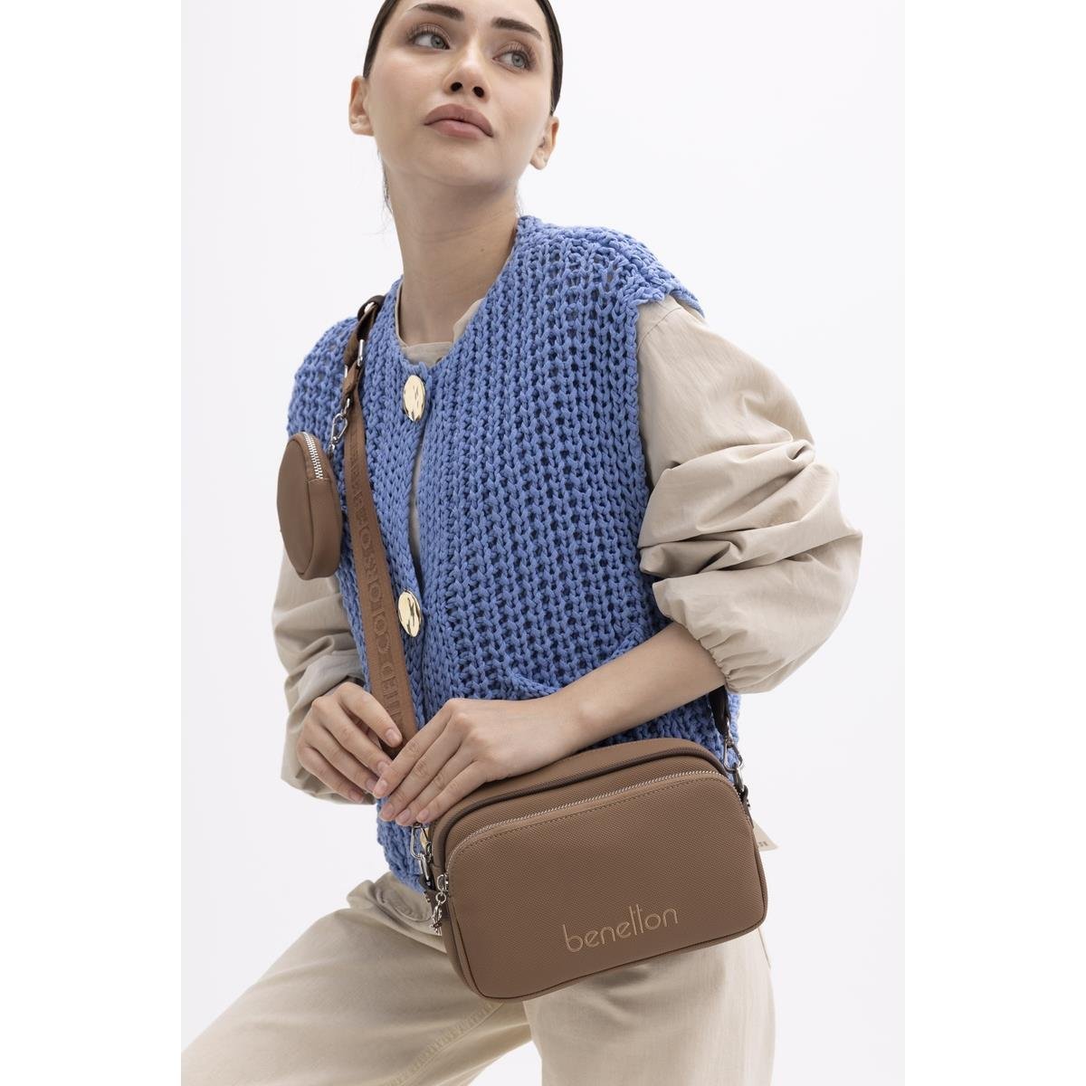 Benetton Bnt 1419 Kadın Çapraz Çanta - Camel nehironline