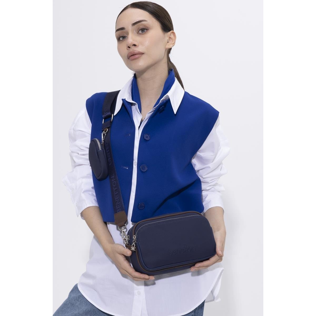 Benetton Bnt 1419 Kadın Çapraz Çanta - Lacivert nehironline