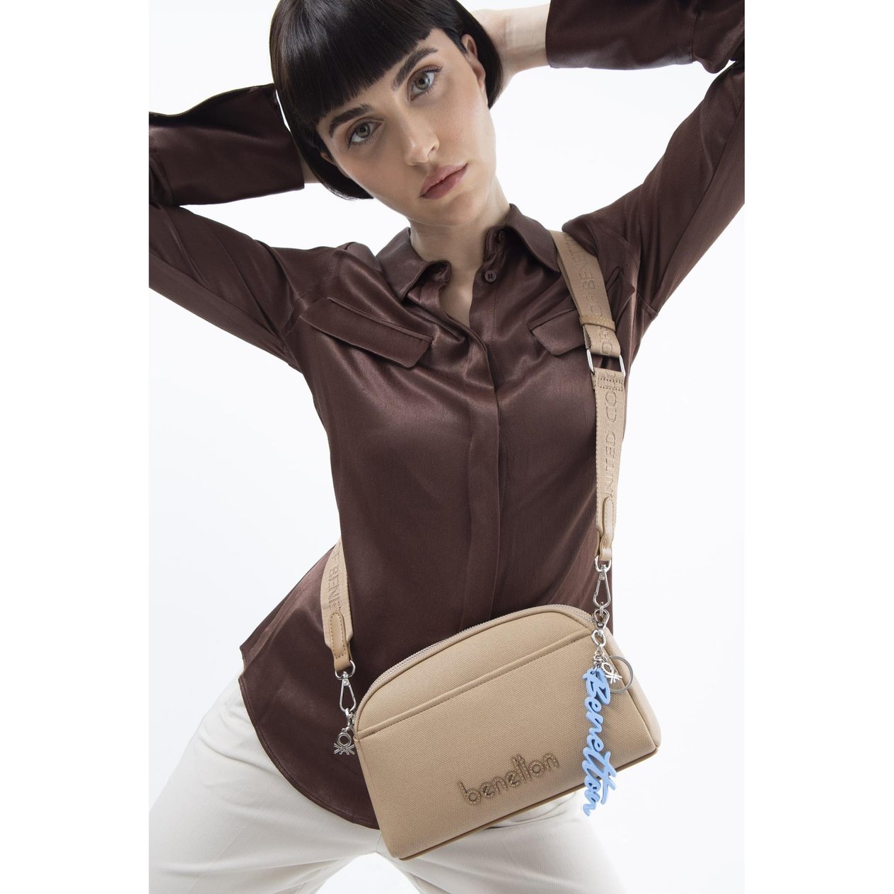 Benetton Bnt 1530 Kadın Çapraz Çanta Camel nehironline