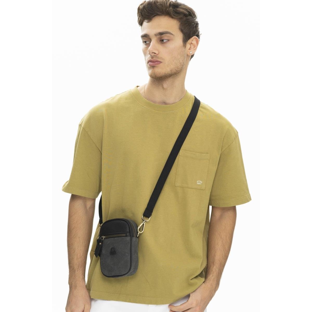 Benetton Bnt 999 Erkek Çapraz Çanta - Siyah nehironline