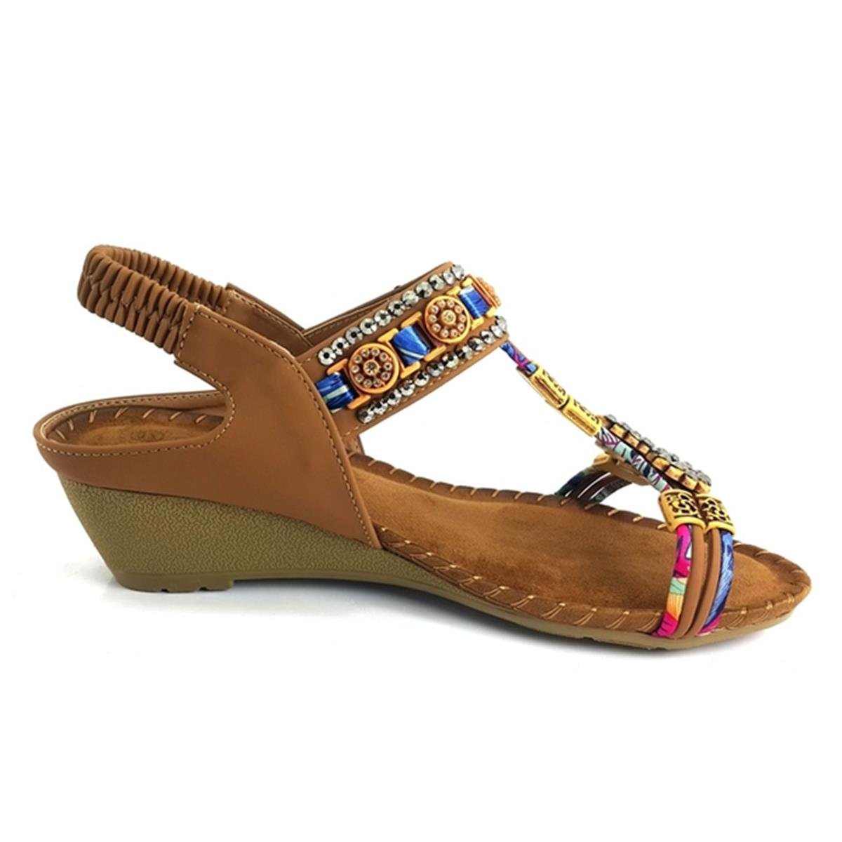 Guja 15115 23YS Günlük Bayan Sandalet - Camel nehironline