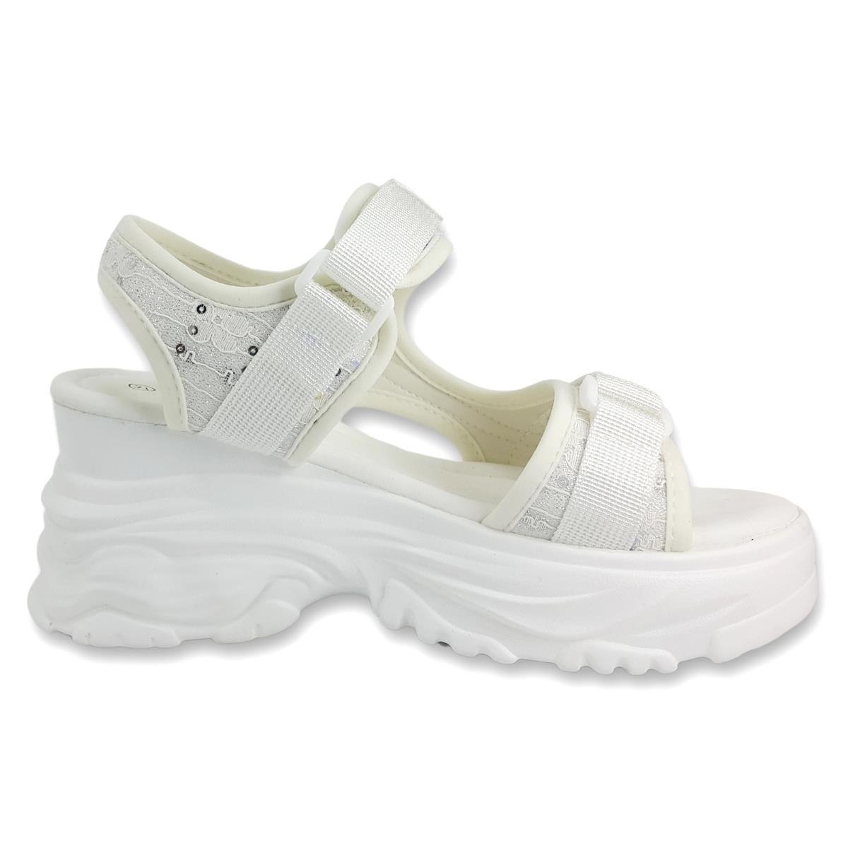 Guja 4139 24YS Kadın Günlük Sandalet - Beyaz nehironline