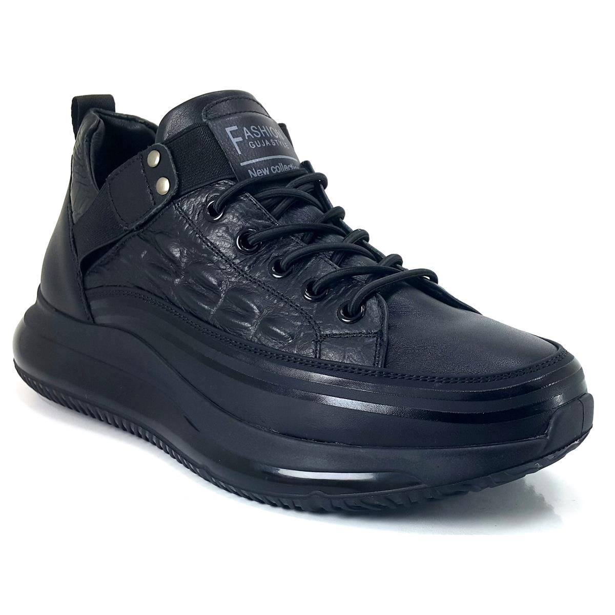 Guja 504 1 24KA Erkek Sneaker Günlük Ayakkabı - Siyah nehironline