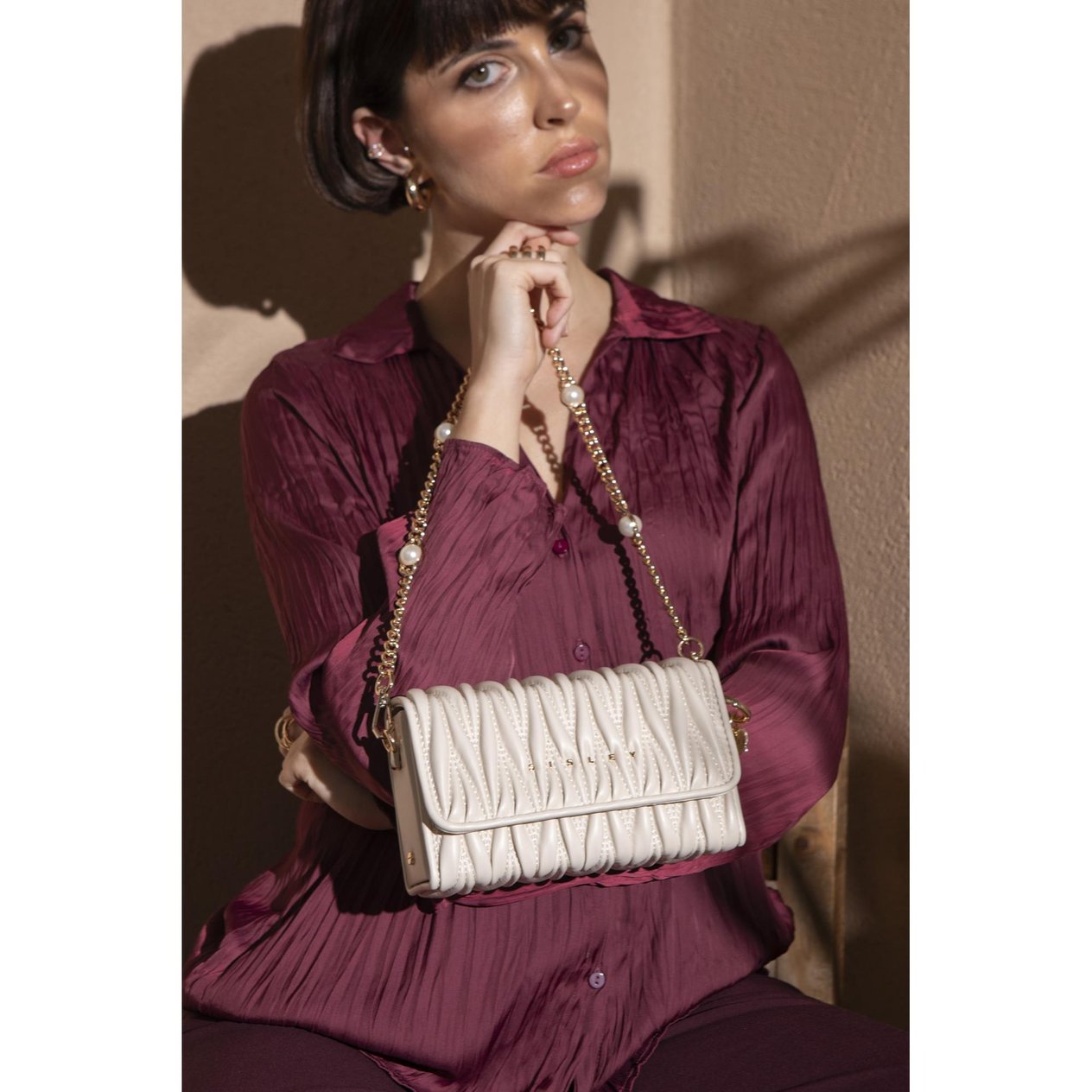Sisley Sly 190 Kadın El Çantası Beyaz nehironline