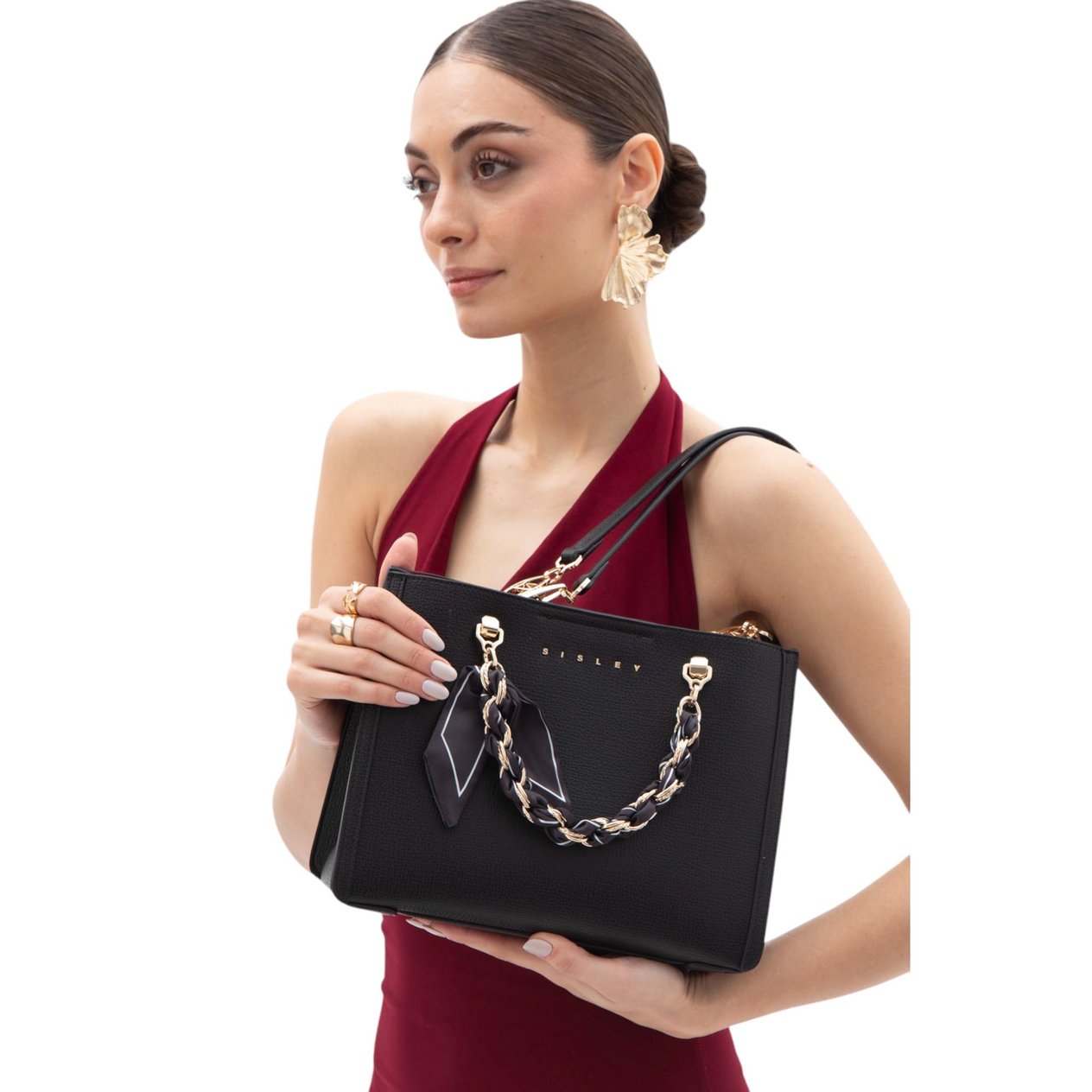 Sisley Sly 201 Kadın El Çantası Siyah nehironline
