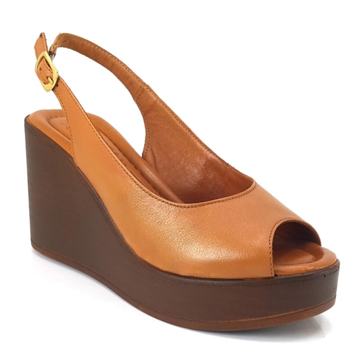 Venüs 2310802 23YS Günlük Bayan Sandalet - Taba