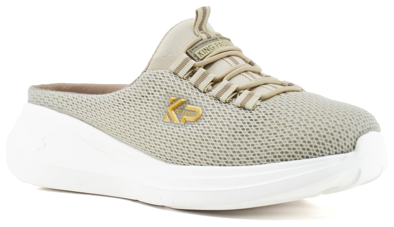 King Paolo D5109 KRAKERS SABO - BEJ - KADIN SANDALET