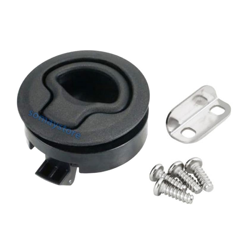 Easterner Gömme Kulp Yaylı Siyah Ø60mm