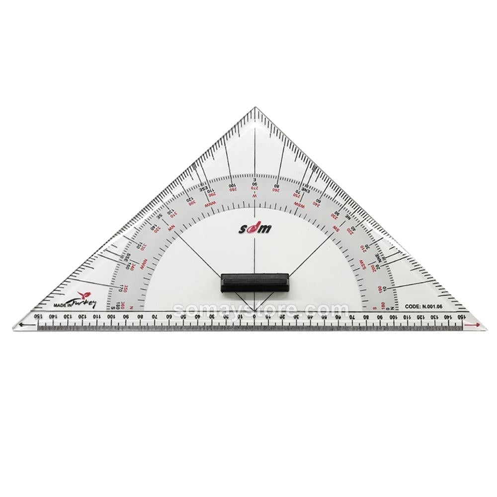 Üçgen Cetvel Gönye 30cm Sdm