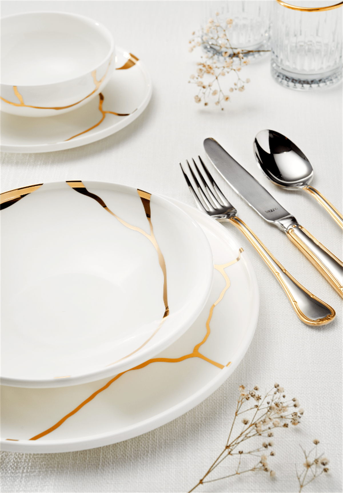 Leggno Chester Pre Gold CHEP1001SET24G 24 Parça Yemek Takımı