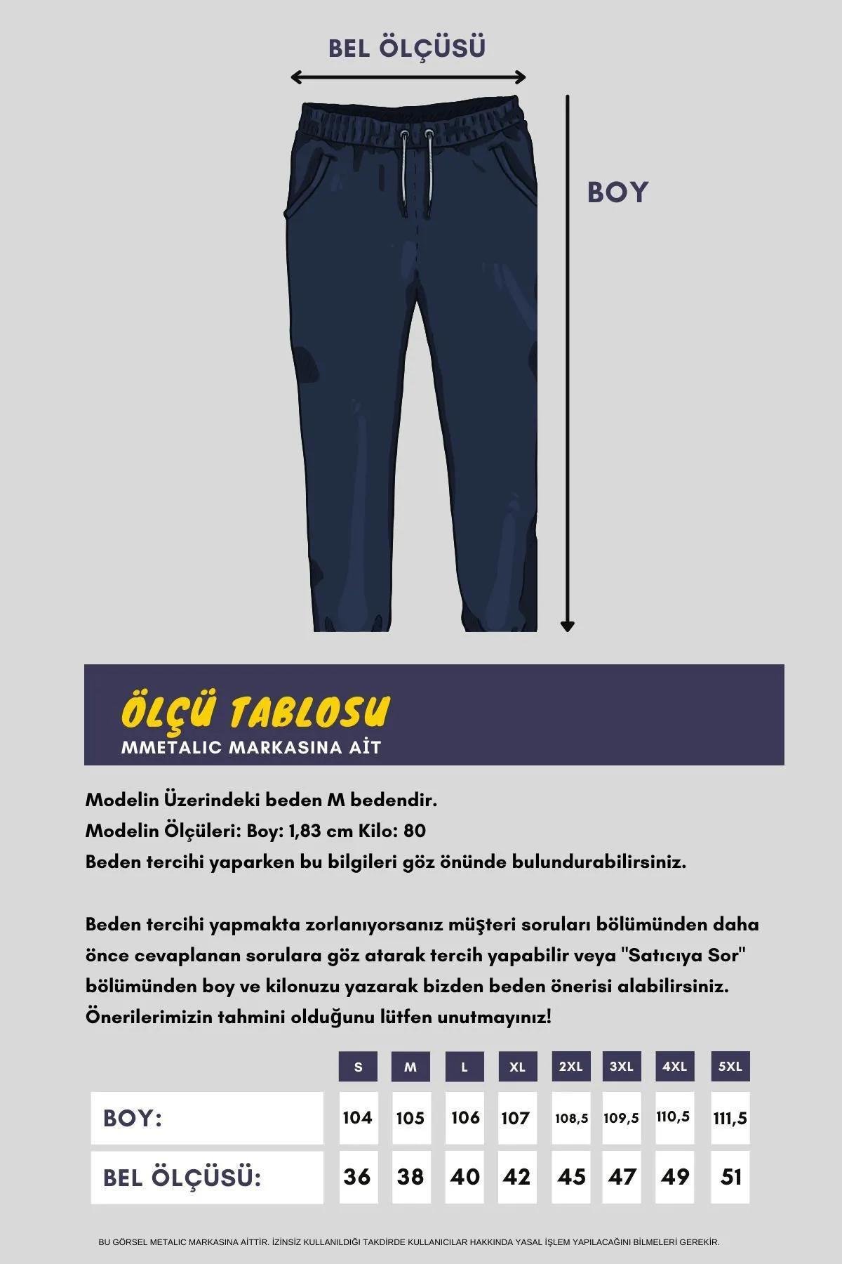 Erkek Çok Renkli Erkek Düz Paça Cep Fermuar Detaylı Rahat Kesim 4'lü Eşofman Altı Paketi MTLC046-4