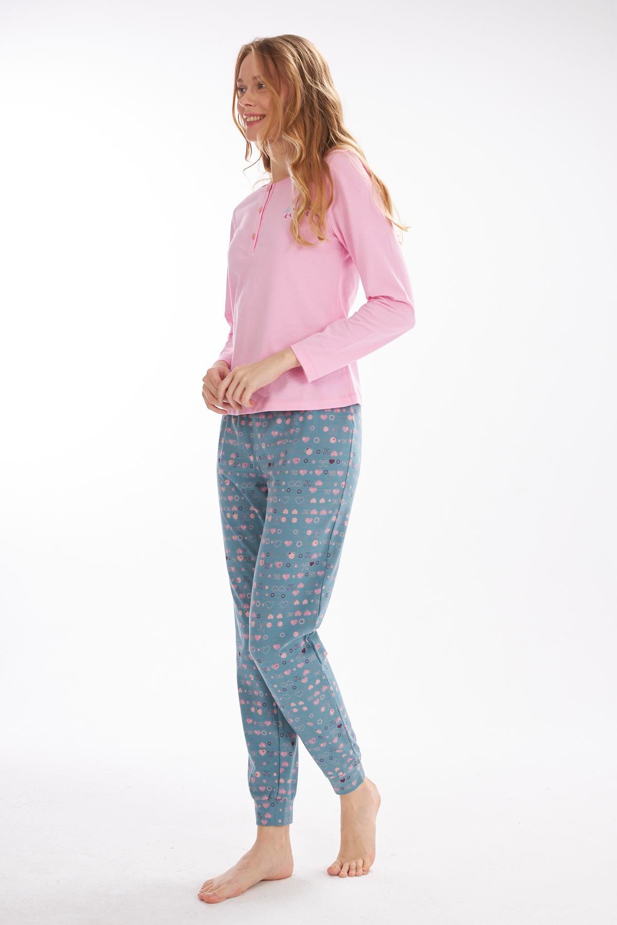 Beautiful Love Pembe Kadın Pijama Takımı
