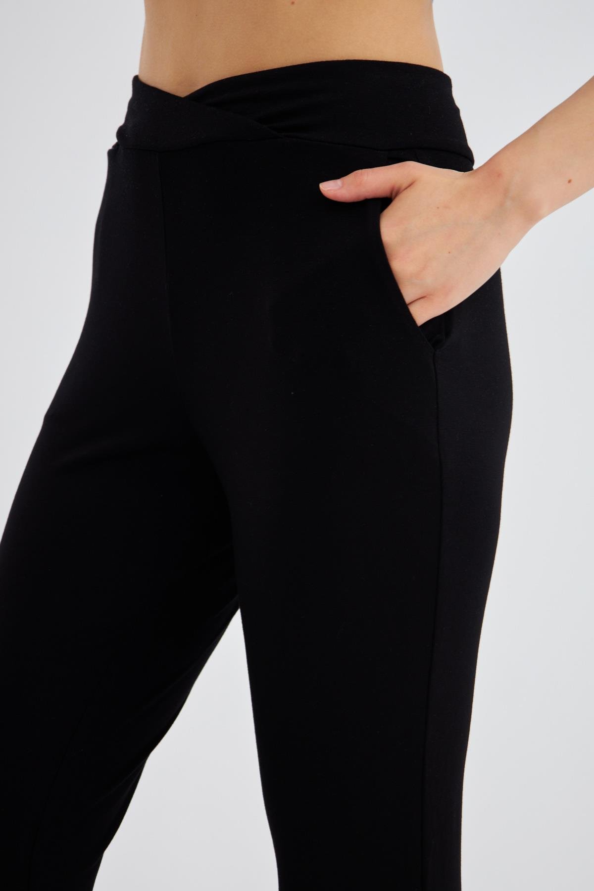 Mıa Siyah Viskon Jogger