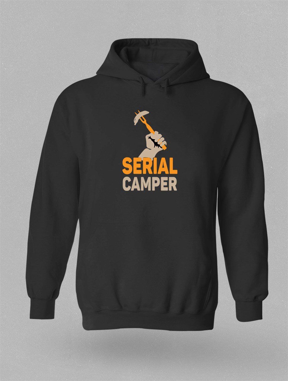 Olfo Kamp Temalı Baskılı Hoodie - B