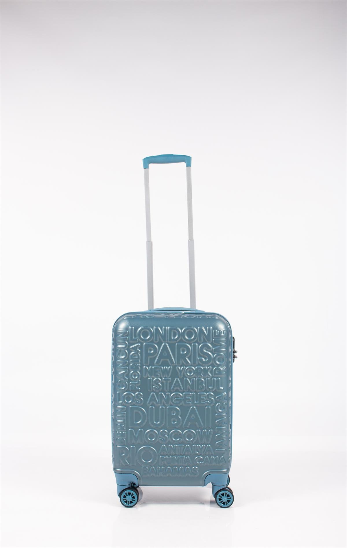 112 ABS Valiz Ice Blue Kabin Boy